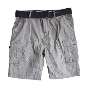 Vintage Genes Men's Slim Fit Cargo Shorts Size 38 Belted Stretch NWT